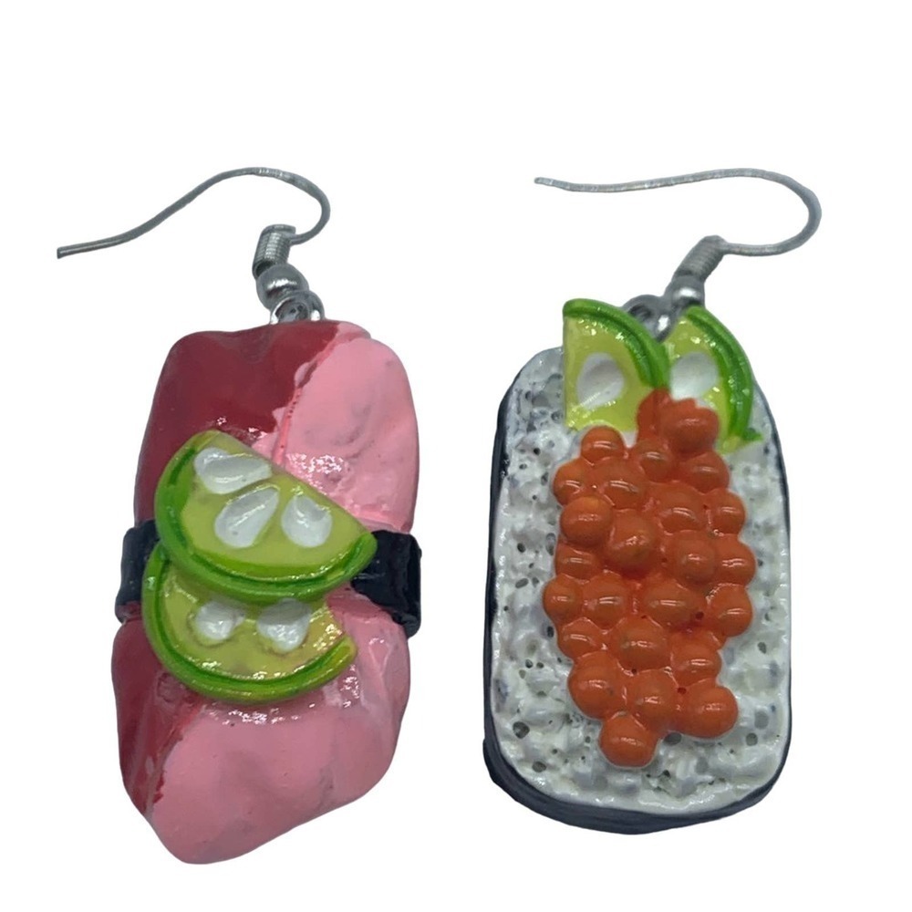 NEW sushi and fish egg earrings - Picture 5 of 16